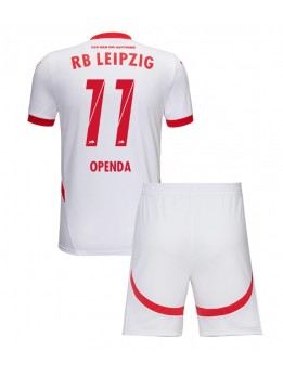 Detské Futbalové oblečenie RB Leipzig Lois Openda #11 2024-25 Krátky Rukáv - Domáci (+ trenírky)